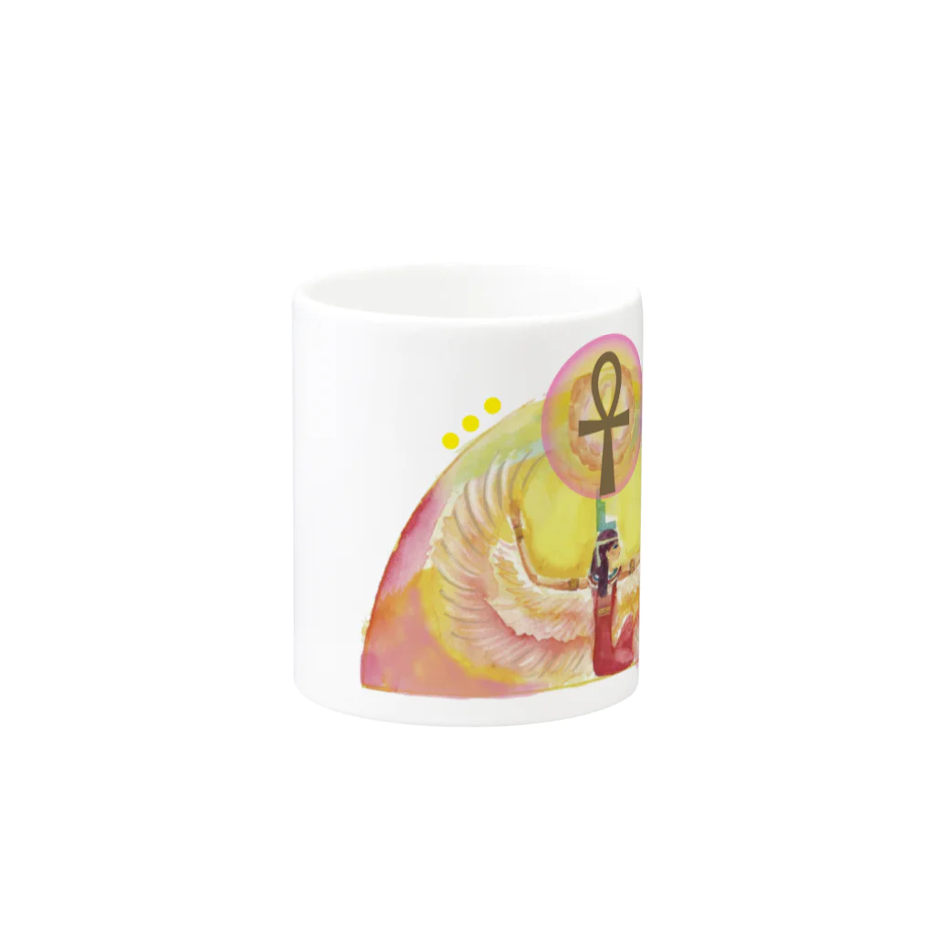 天ーAWAー地　Mystic Alchemyのエジプシャンゴッデス　ISIS Mug :other side of the handle