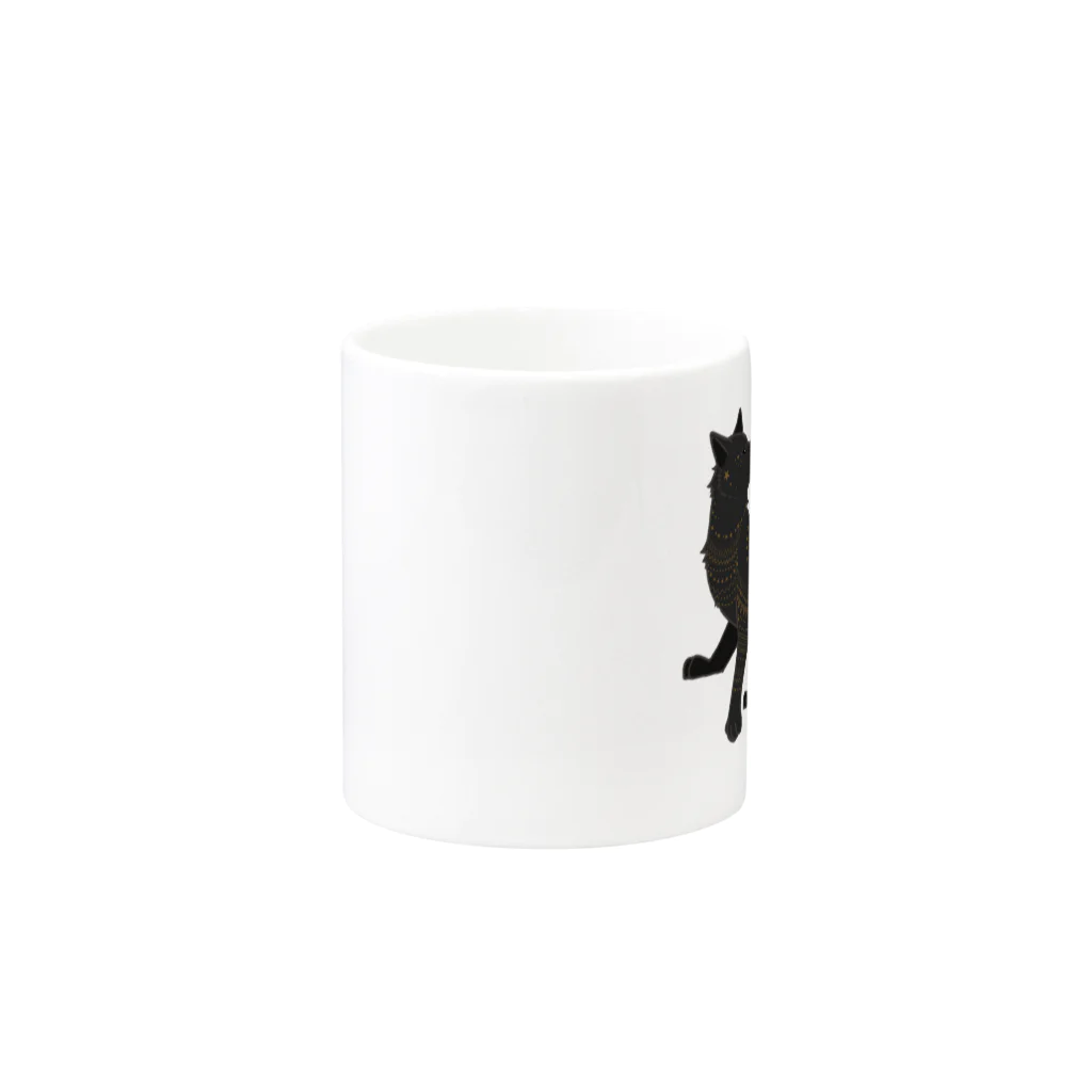 もちねこやの星を纏う犬 Mug :other side of the handle