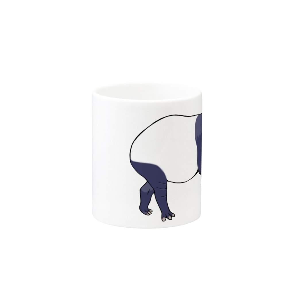 LalaHangeulのマレーバク母さん　文字無し Mug :other side of the handle