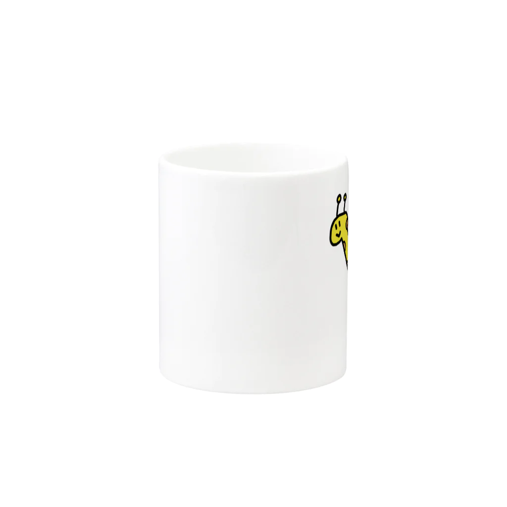 メタリック定春a.k.ZARUSOVAのキリンさん Mug :other side of the handle