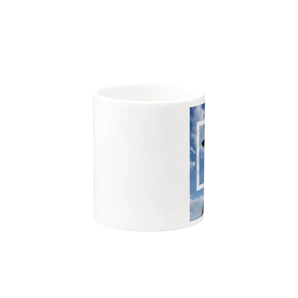 bloomのbloom sky Mug :other side of the handle