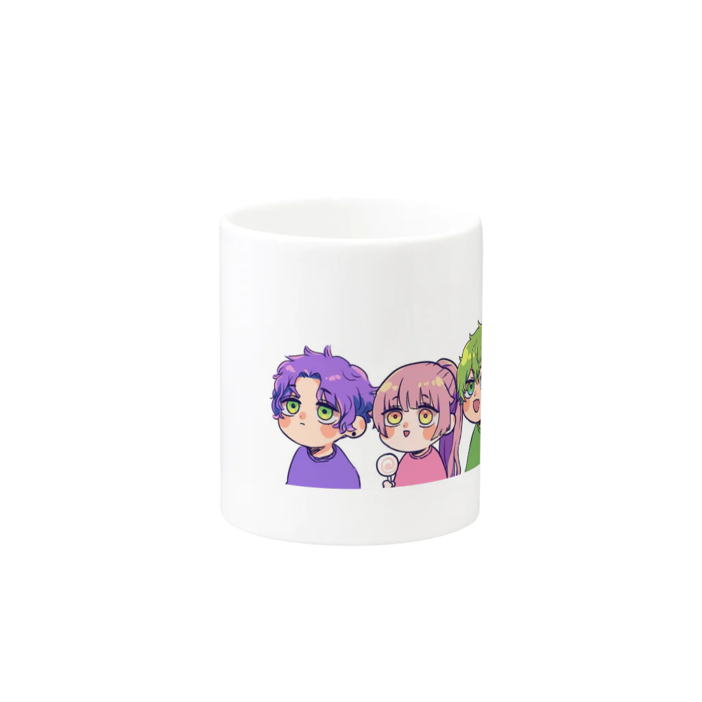 ぺちこののけフレ Mug :other side of the handle