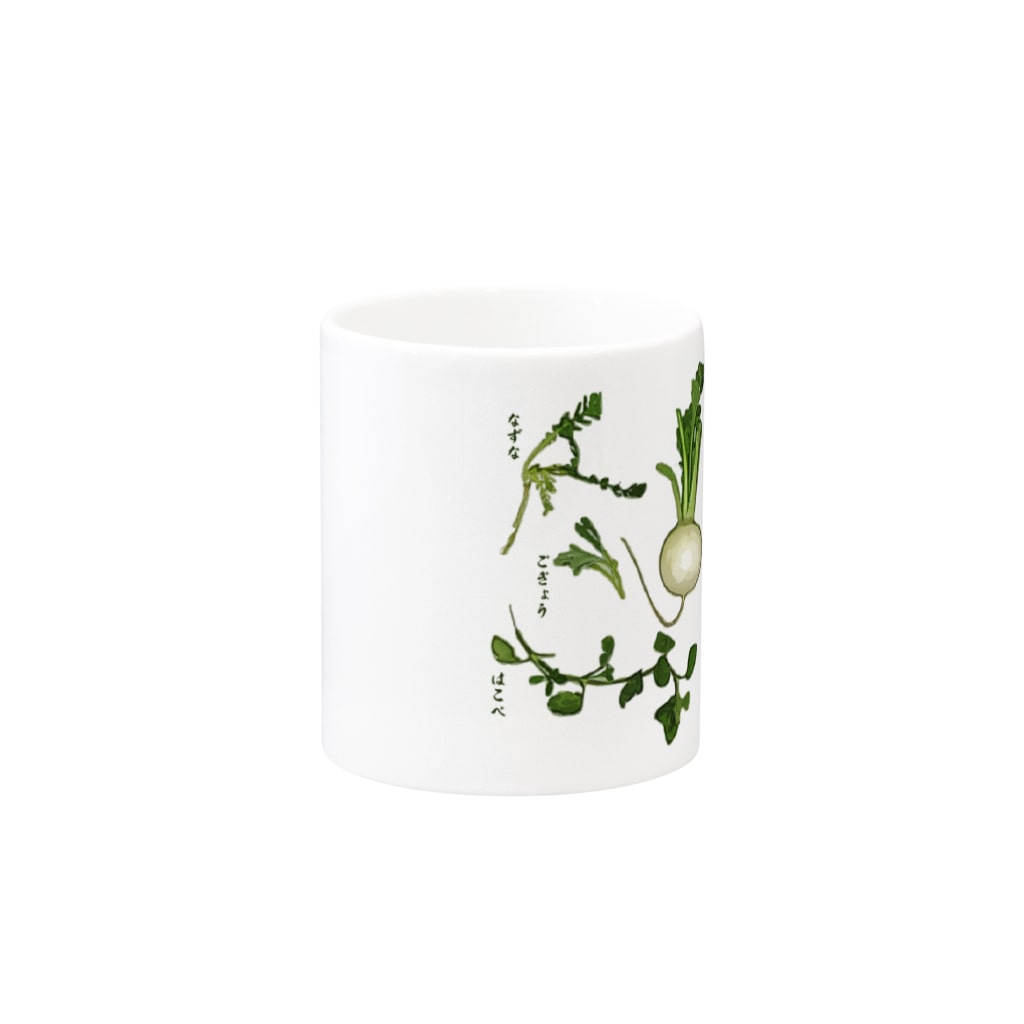 脂身通信Ｚの春の七草 Mug :other side of the handle
