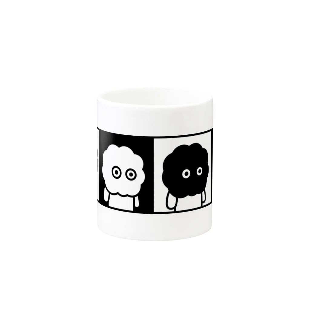 "SNUG"series SUZURI SHOPのSNUG Mug Cup マグカップの取っ手の反対面