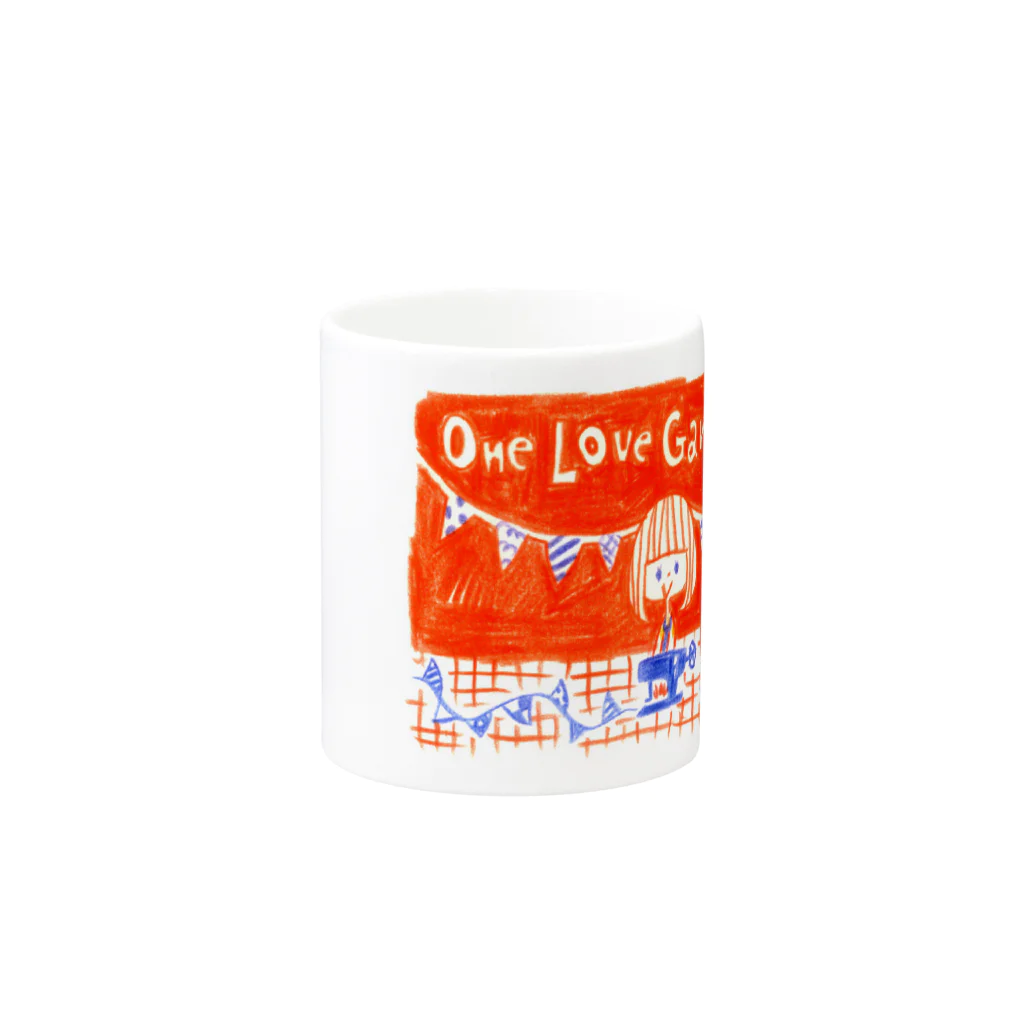 taiのone love garland Mug :other side of the handle