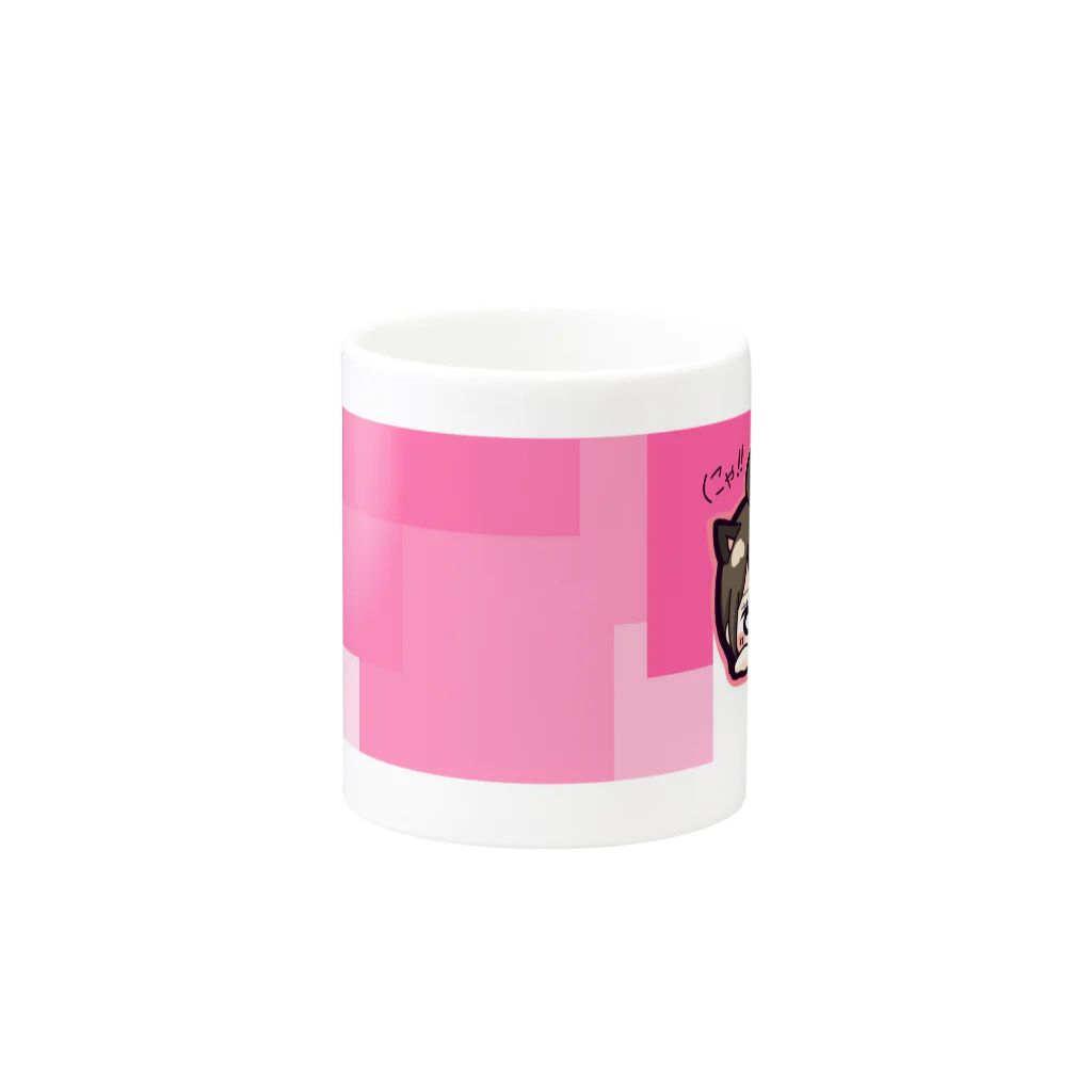 ぽんちゃんのぽんにゃんカップ Mug :other side of the handle