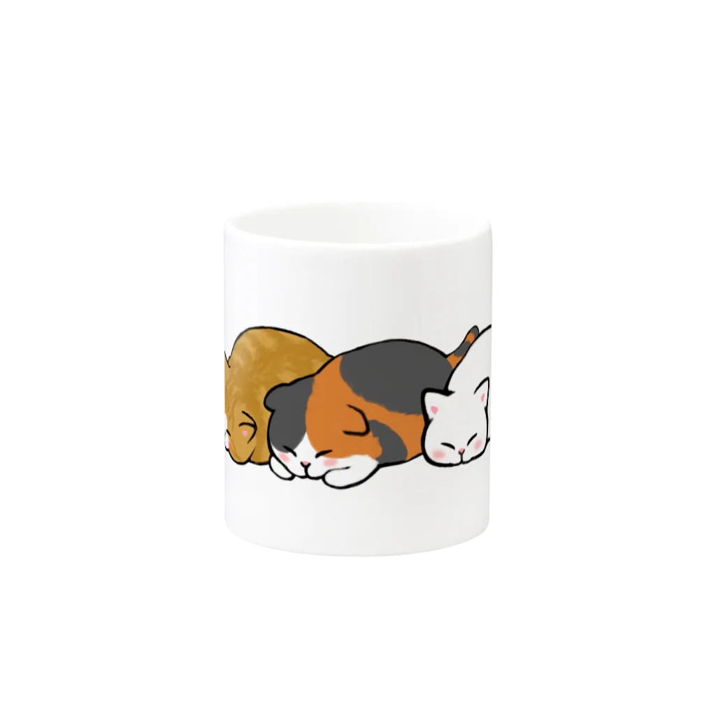 ふわにゃんshopのツチノコ☆キャッツ Mug :other side of the handle