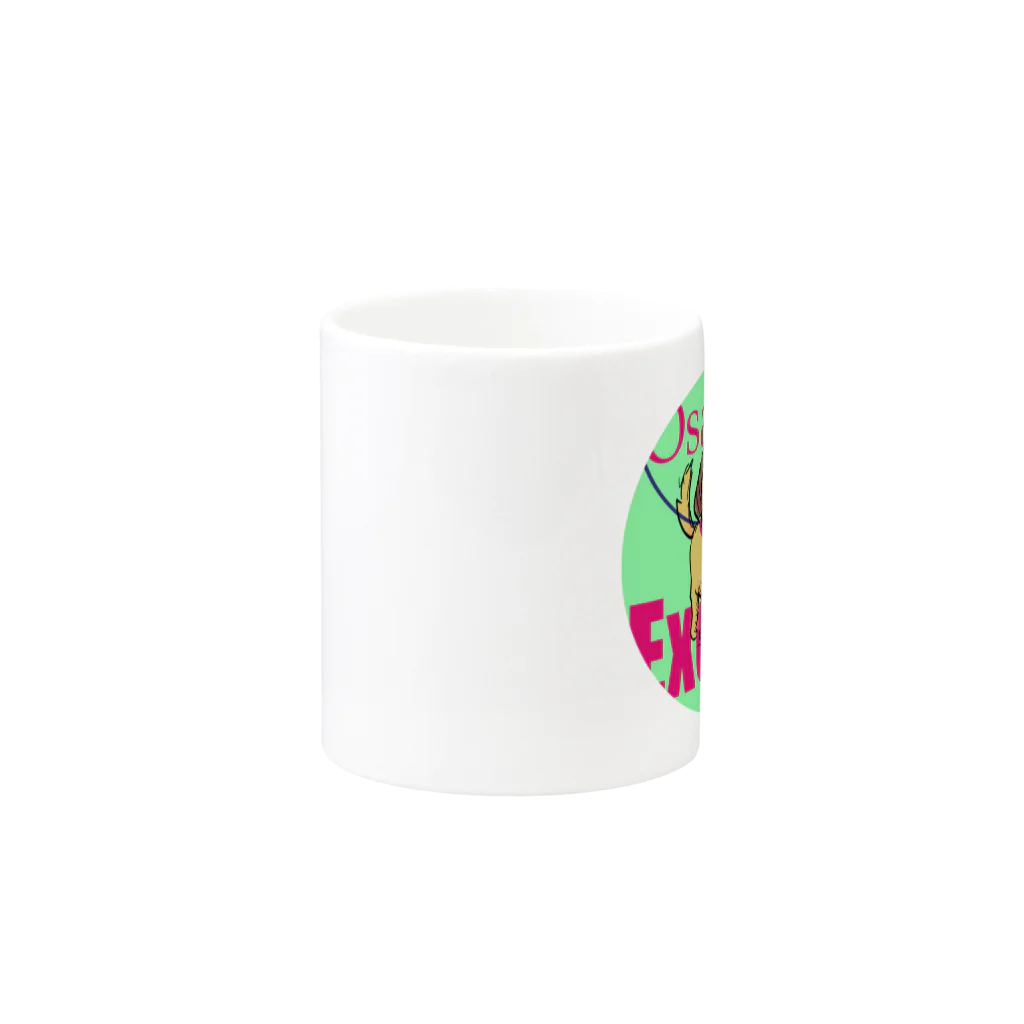 マシュマロマンSHOPのお散歩犬 Mug :other side of the handle