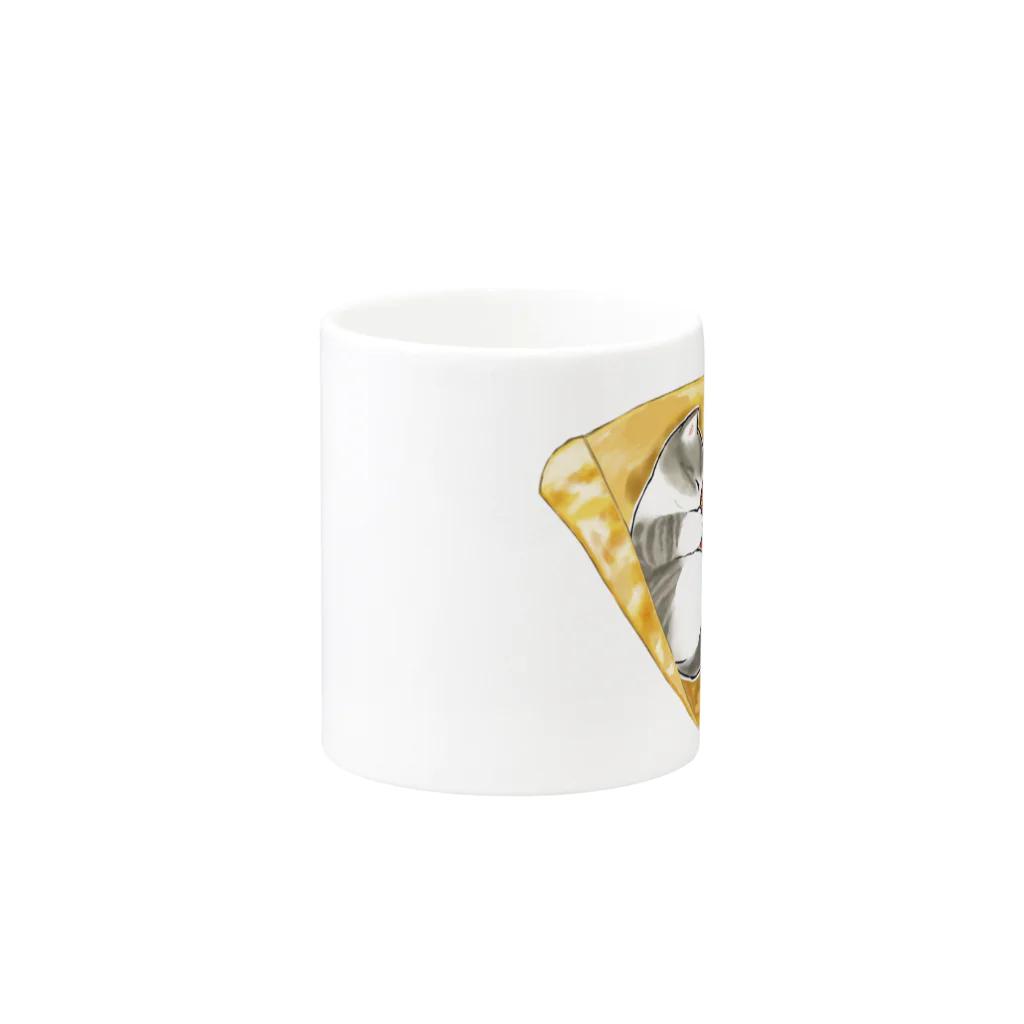 mofusandのにゃんこクレープ Mug :other side of the handle