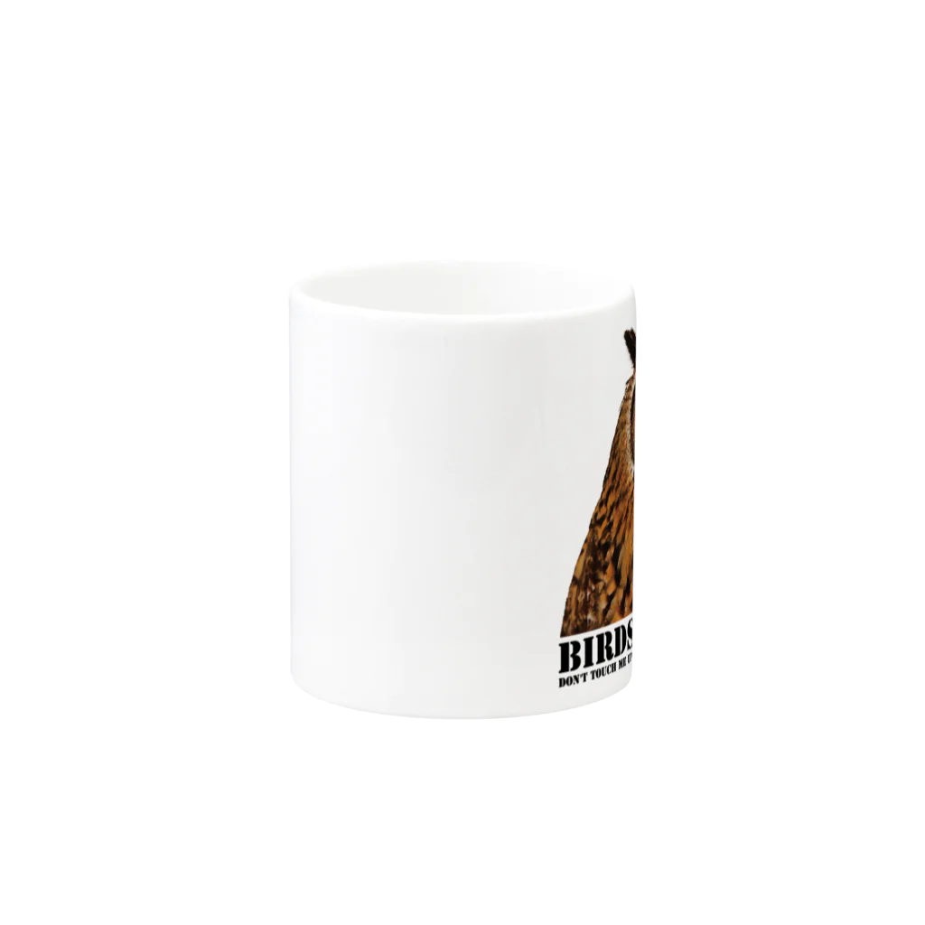 有限会社サイエンスファクトリーのBIRDS OF PREY ベンガルワシミミズク Mug :other side of the handle