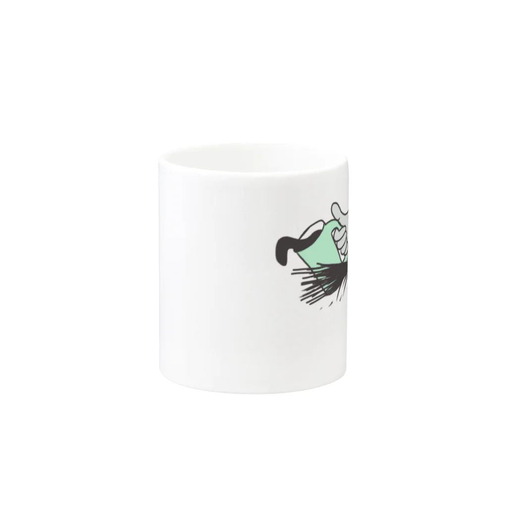 ぱるぷのエイリアンくん Mug :other side of the handle