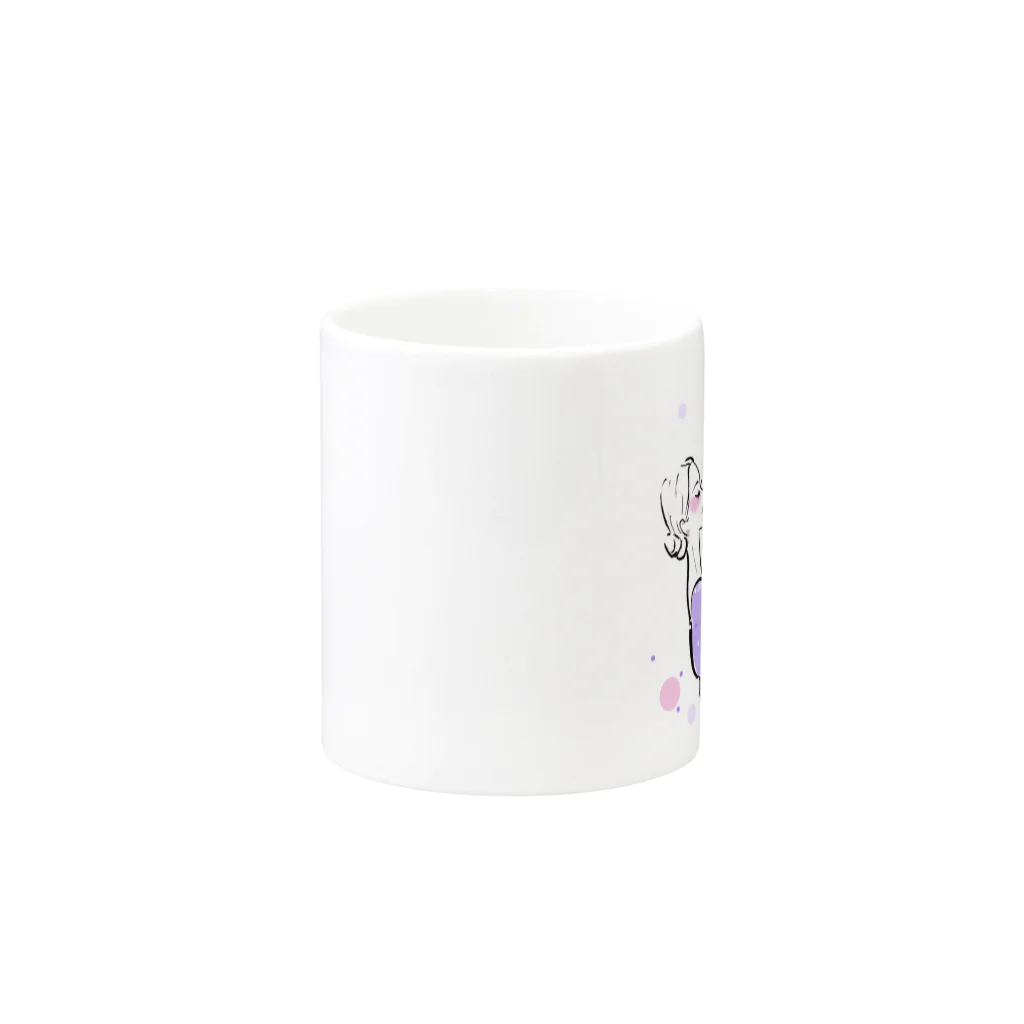 Jojo Yan | A Fashion Illustratorのバレリーナ Mug :other side of the handle