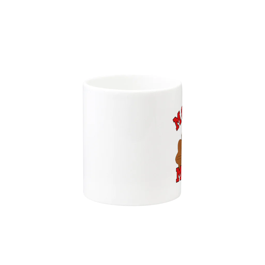 ヘンテコデザイン専門店　SYUNLABOのMOMIJI MANJU Mug :other side of the handle