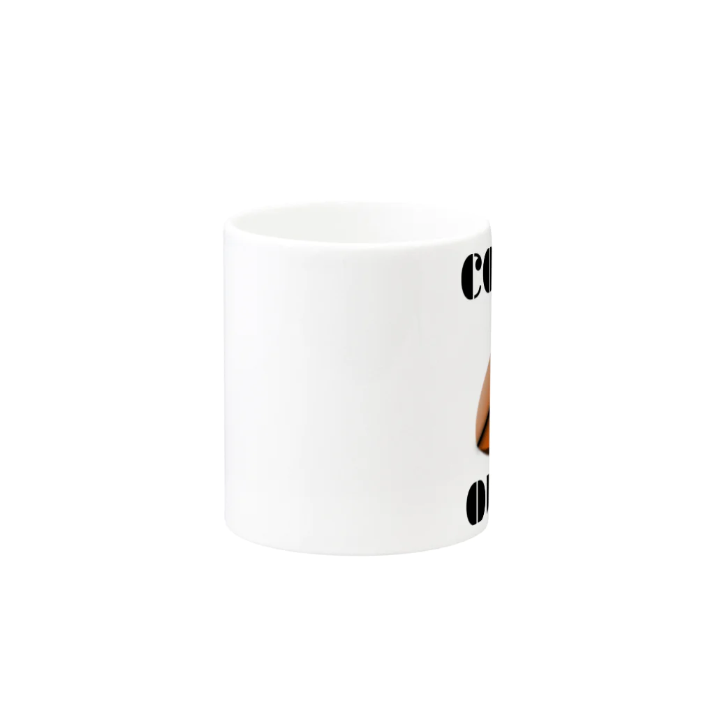 『NG （Niche・Gate）』ニッチゲート-- IN SUZURIのダサキレh.t.『COFFEE OR DIE?』 Mug :other side of the handle