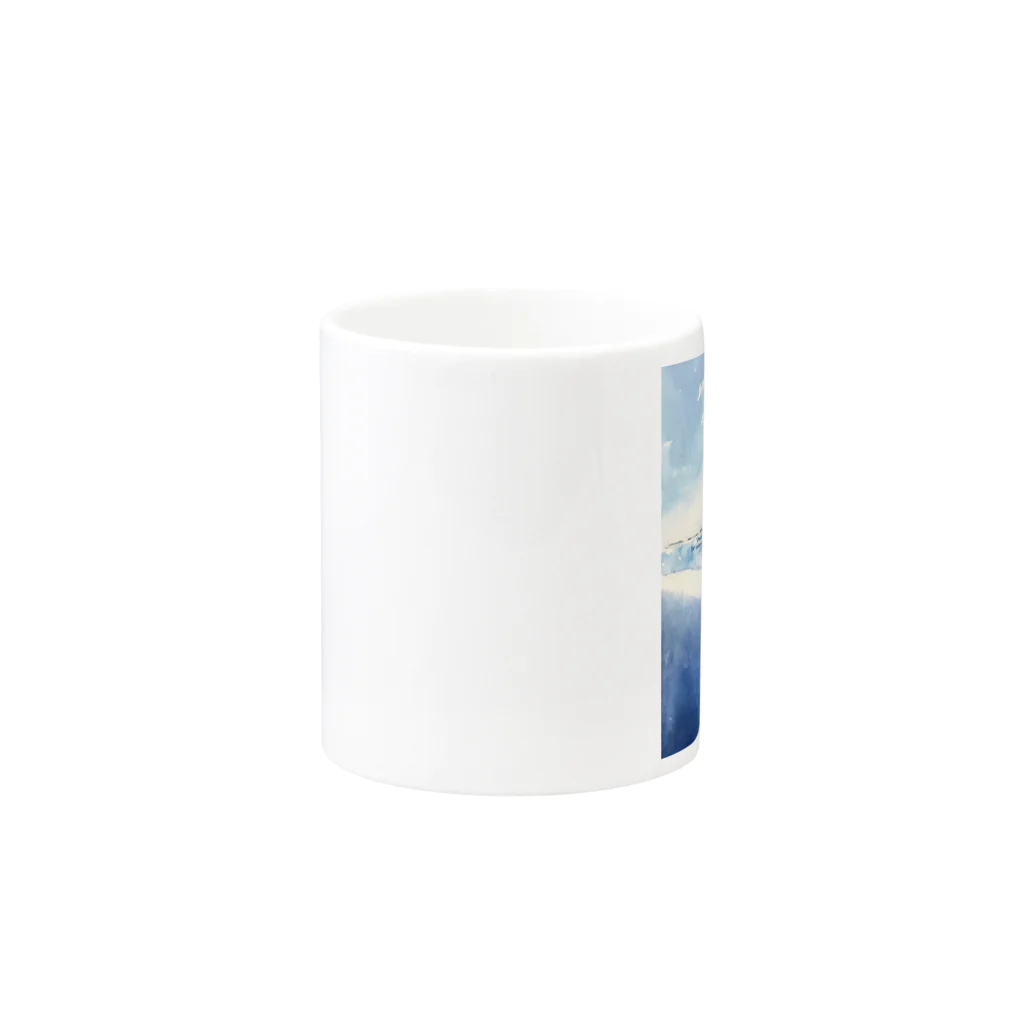 sayahartのenoshima（湘南水彩シリーズ） Mug :other side of the handle