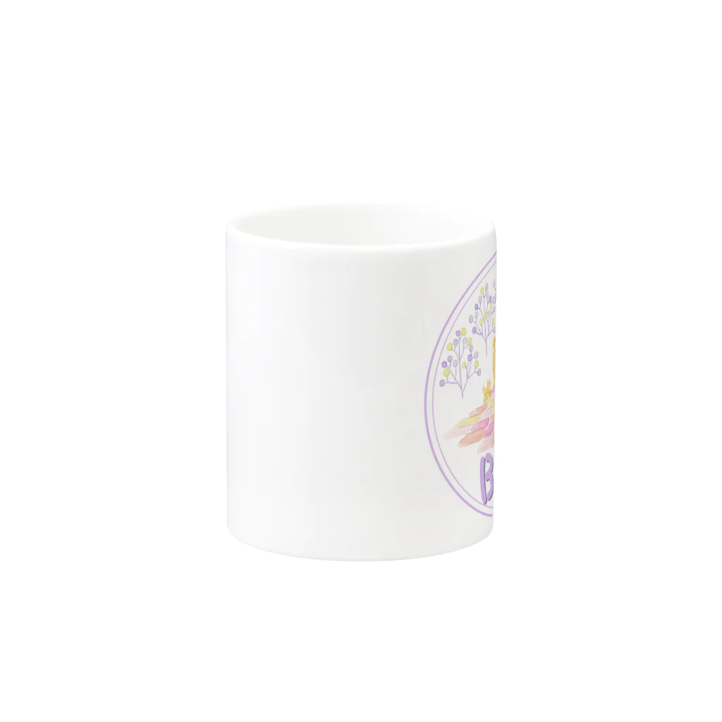 まゆみん（いしだたみbーcafe)のいしだたみB-cafe Mug :other side of the handle