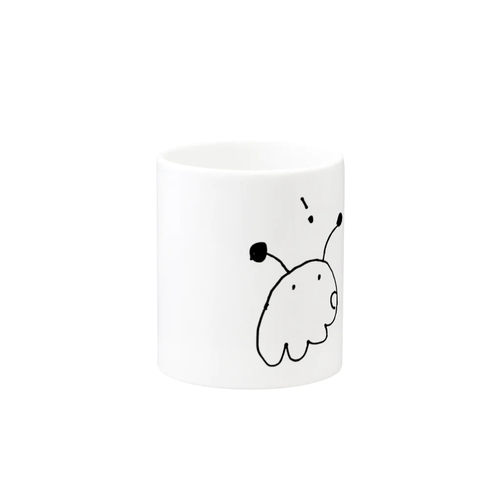 ぱっちくんパチパチのであいがしら Mug :other side of the handle