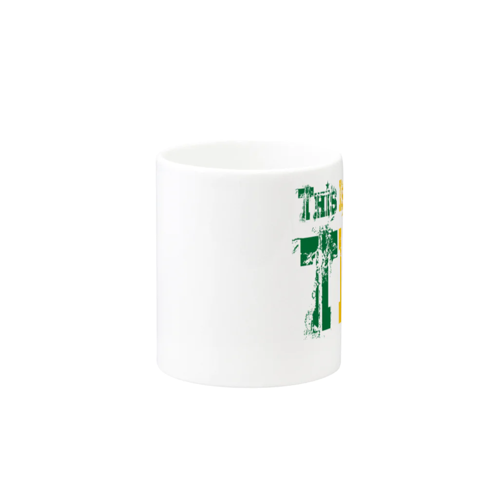 キャプテン☆アフリカのシークレットベース（秘密基地）のTIA (This is Africa) これがアフリカだぁ!! (カラー) Mug :other side of the handle