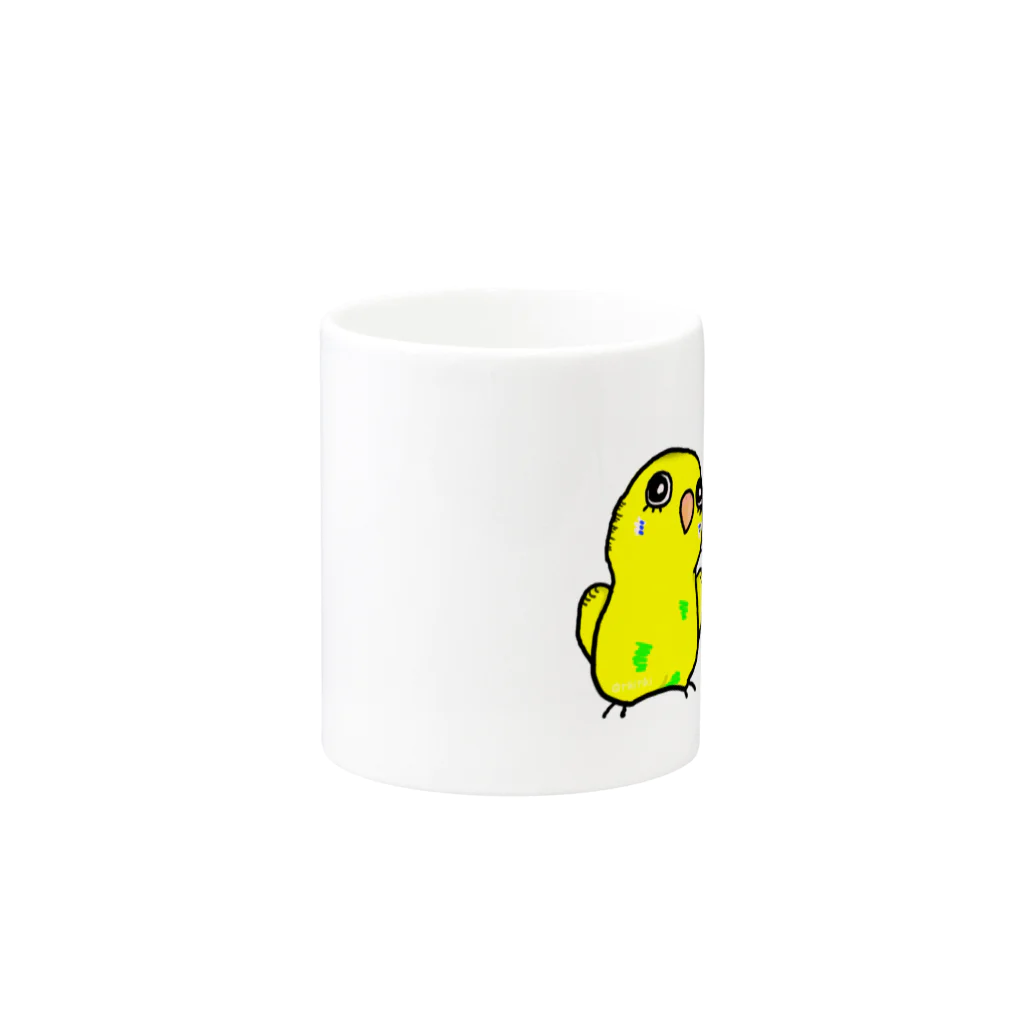 TIKITIKIのピンちゃんとココ Mug :other side of the handle