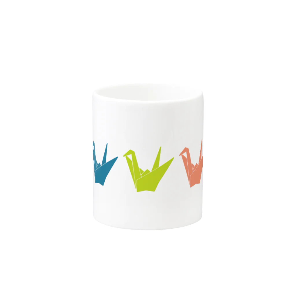 ░▒▓ＳＭＩＲＫＷＯＲＭ▓▒░のPAPERCRANE Mug :other side of the handle