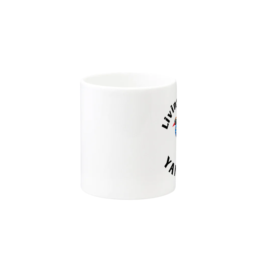 紅型キジムナー工房・コトリンチュのLiving only in YANBARU Mug :other side of the handle