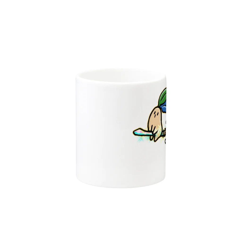 komajoのコマンドラ　箒 Mug :other side of the handle