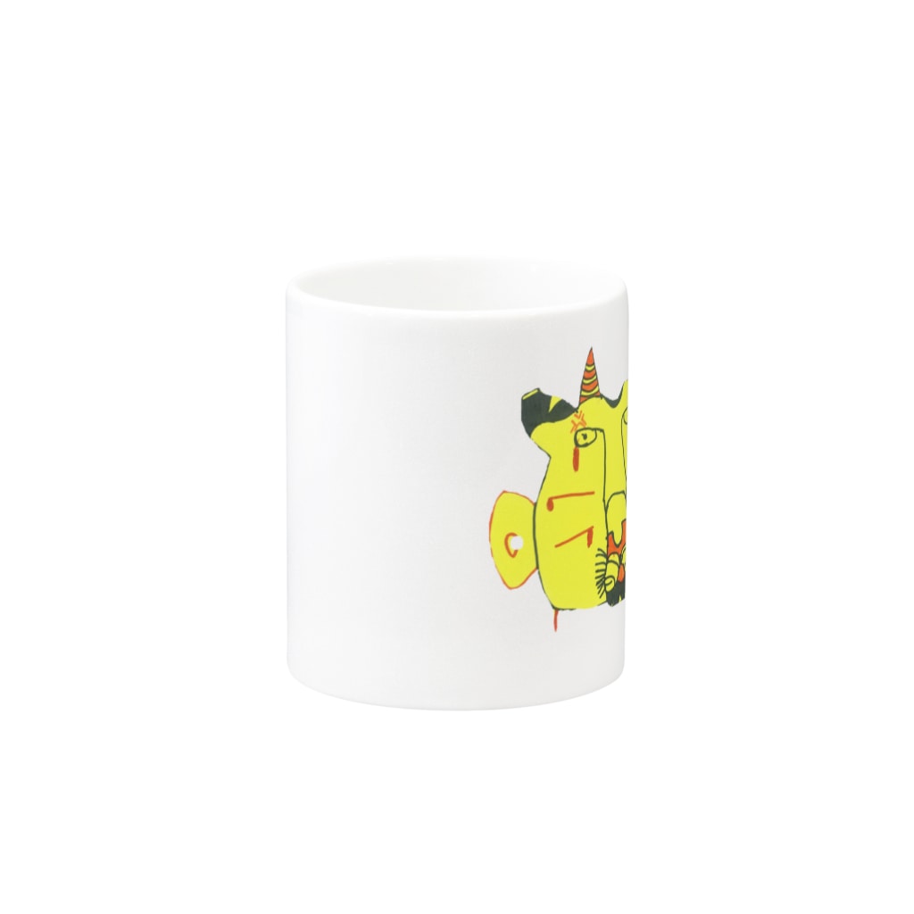 futaba_npoの寅年の鬼 Mug :other side of the handle