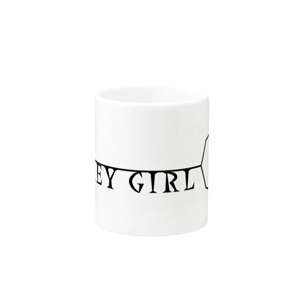 KEYGIRL.officialshopのkeygirl_logover Mug :other side of the handle