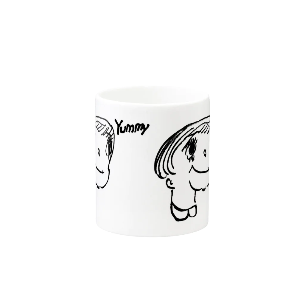 アントのyumy Mug :other side of the handle