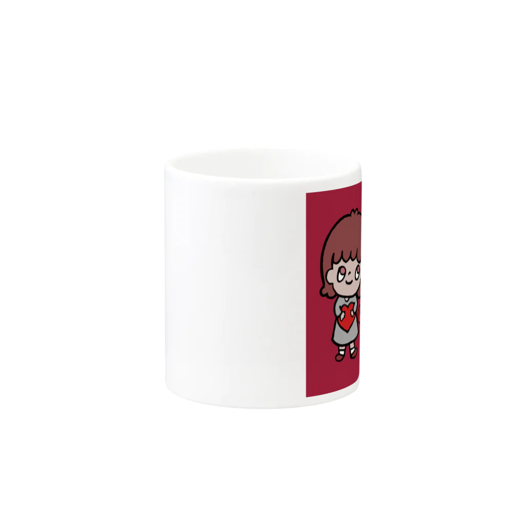 rurugirlの女の子男の子 Mug :other side of the handle