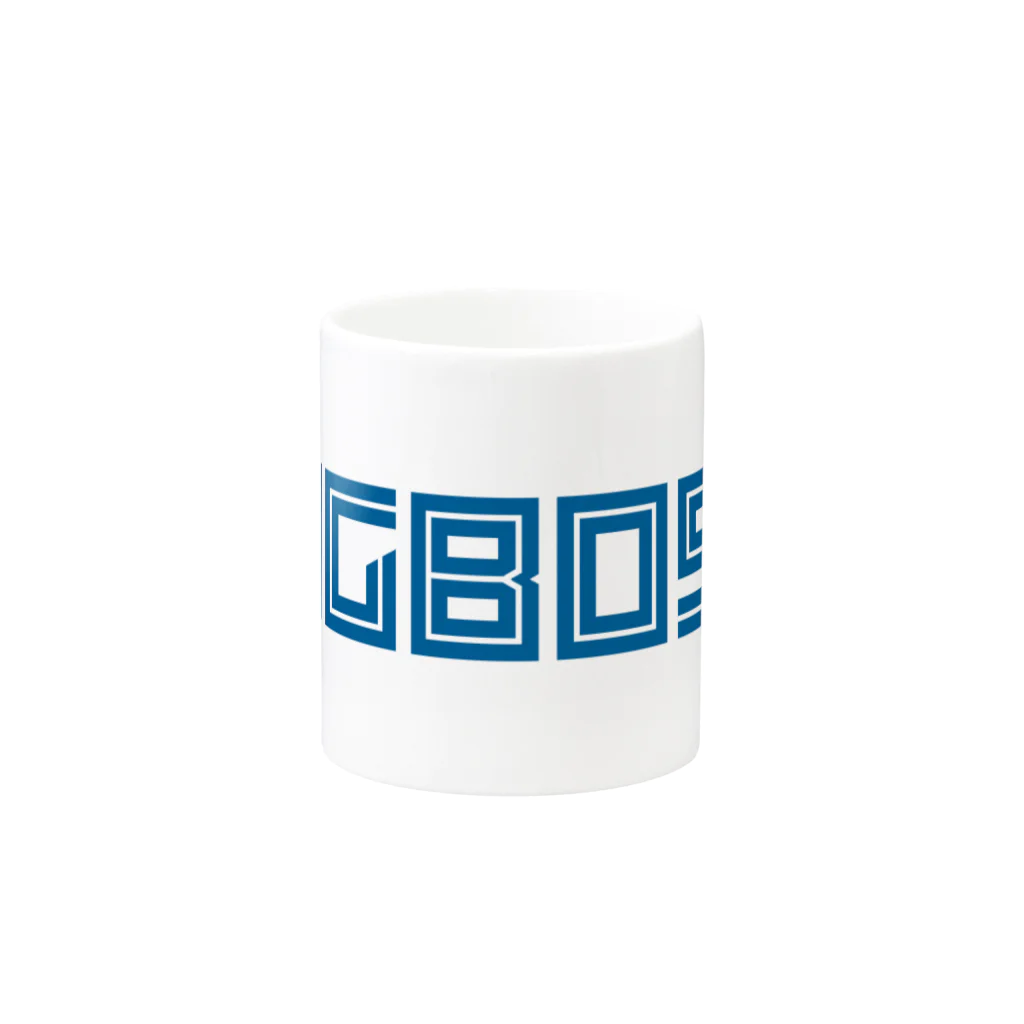 【何字ゃ文字屋】の「BIG BOSS」新ロゴ フォント Mug :other side of the handle