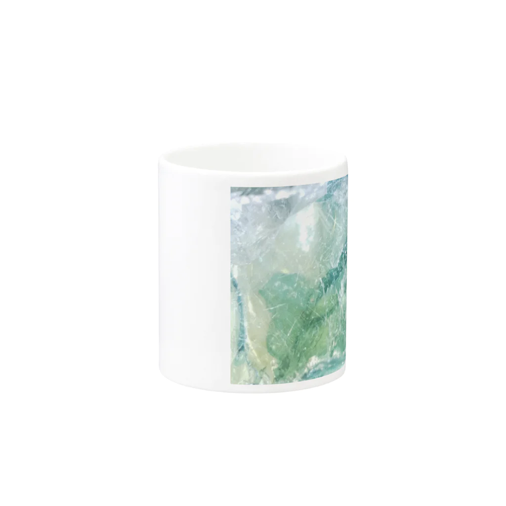 福猫山小屋の揺れ海に沈む Mug :other side of the handle