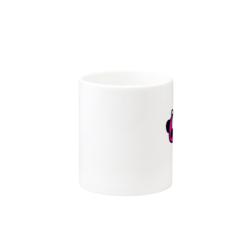 248-nijiya-のレインボーフラッグを見せつけるぱんこちゃん Mug :other side of the handle