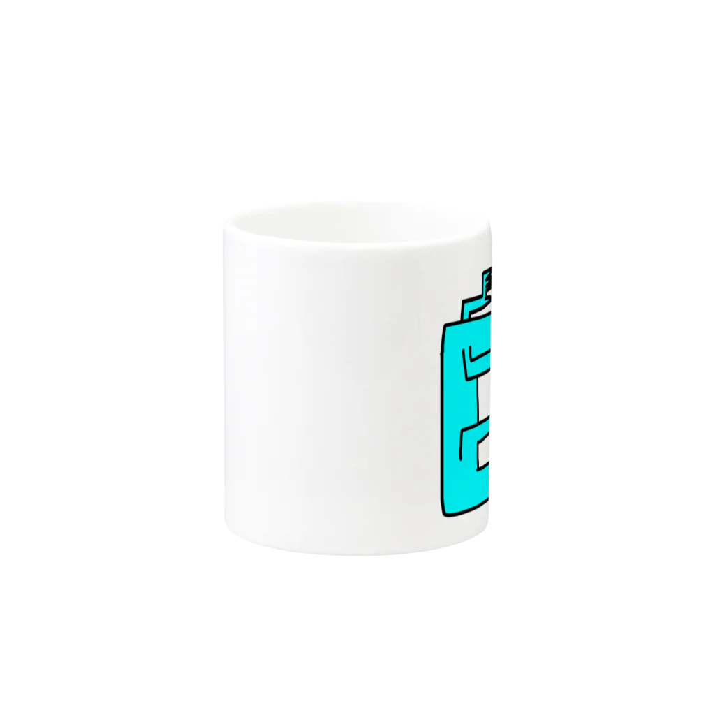 パラサザキ帝王のクソトカゲ壁画 Mug :other side of the handle