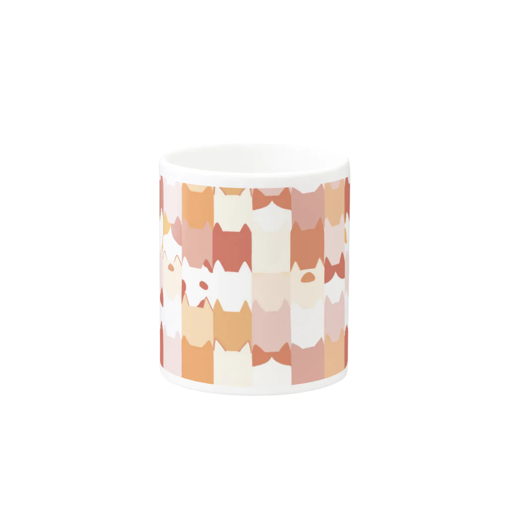 kanikanのNEKO-CUBE Mug :other side of the handle