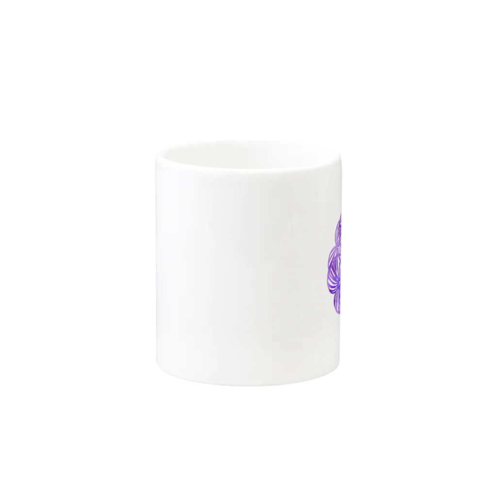 fukumalulacky_F.shopの藤まんだらviolet Mug :other side of the handle