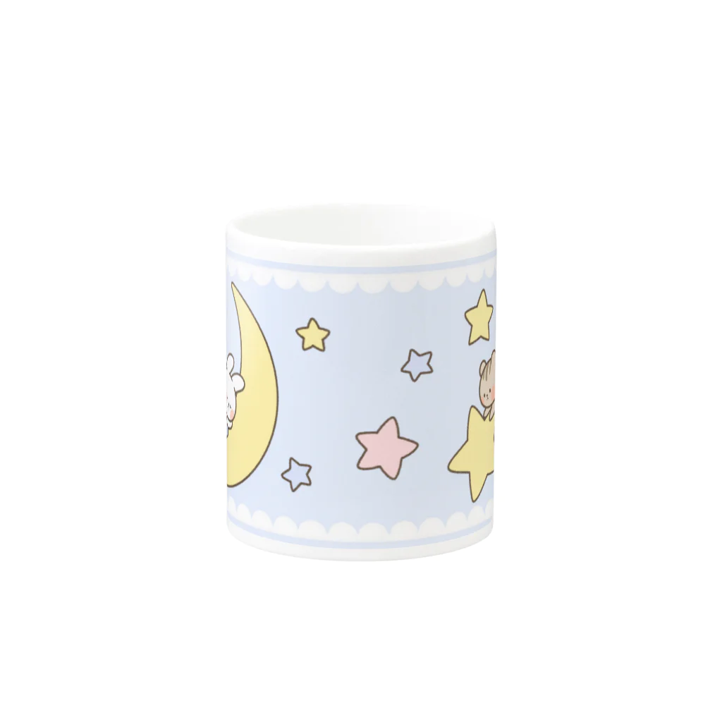 *hanami*の星空のうさちゃんとリスくん。 Mug :other side of the handle