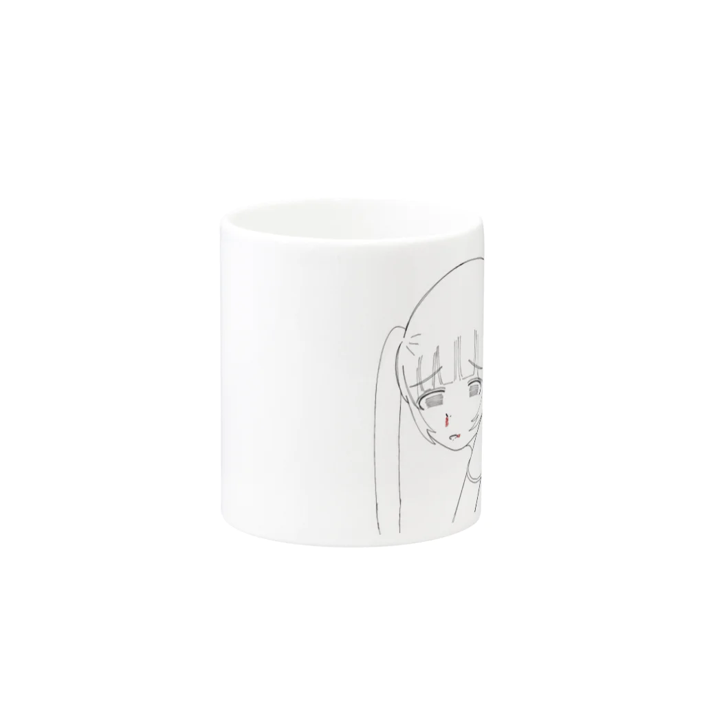 P-girlの鼻血🩸 Mug :other side of the handle