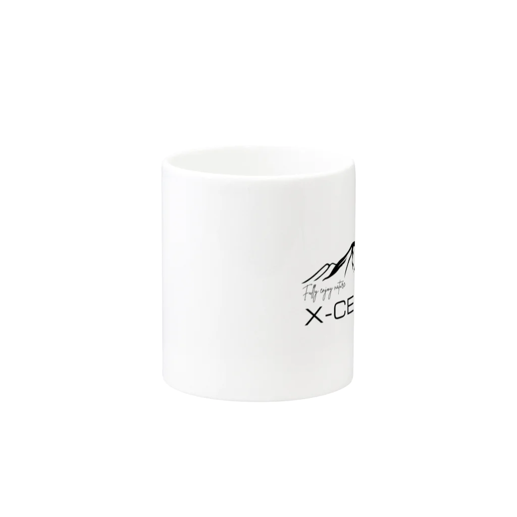 X-CEED_OutdoorsのX-CEED Outdoors 黒ロゴ Mug :other side of the handle