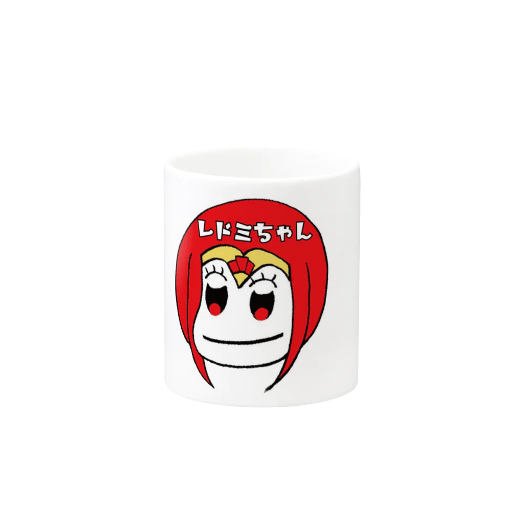 通販部のレドミちゃん Mug :other side of the handle