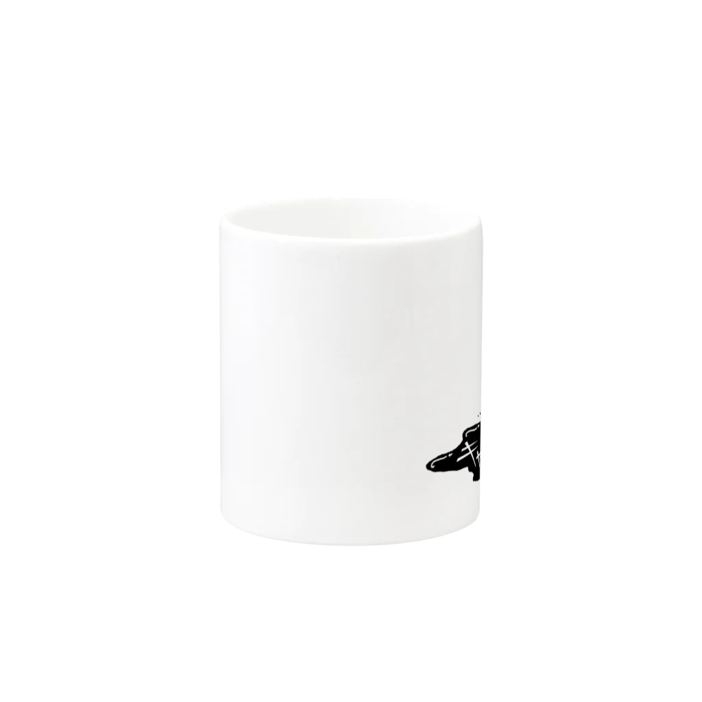 中村こてつオリジナルグッズの中年☆キャンプ Mug :other side of the handle