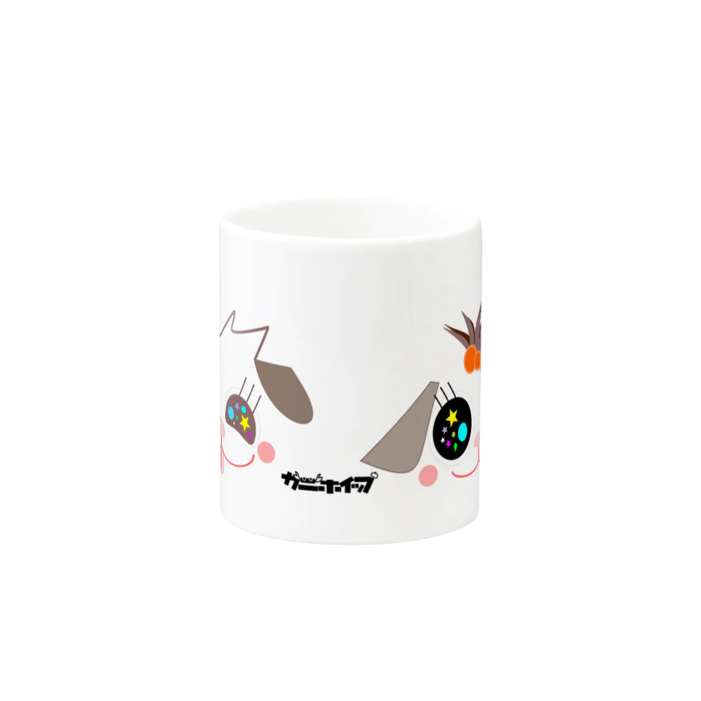 カニホイップのろこともこ Mug :other side of the handle