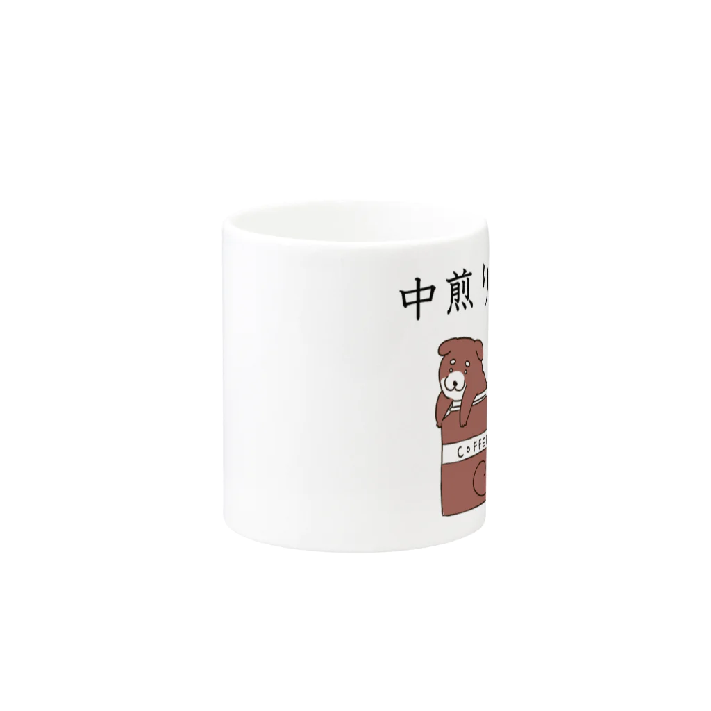 Prism coffee beanの中煎り派@柴犬 Mug :other side of the handle