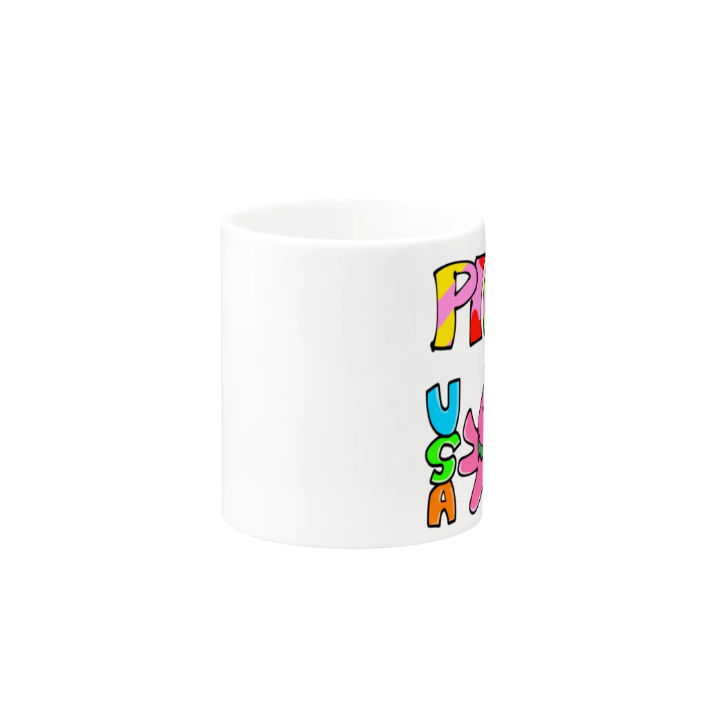 pitonのPINKのウサちゃん Mug :other side of the handle