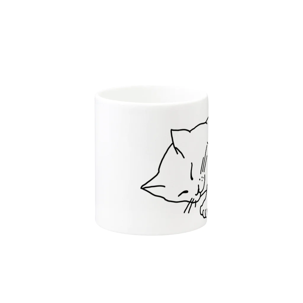 ねこ・ねこの寝コ Mug :other side of the handle