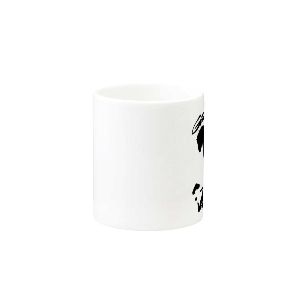 GenkouG@IshinomakibaseのGenkouG white Mug :other side of the handle