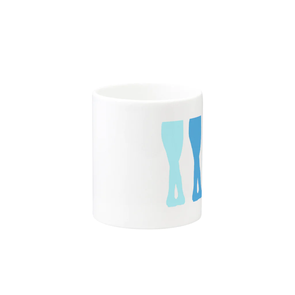 Twinkle-BooのBallet!blue Mug :other side of the handle