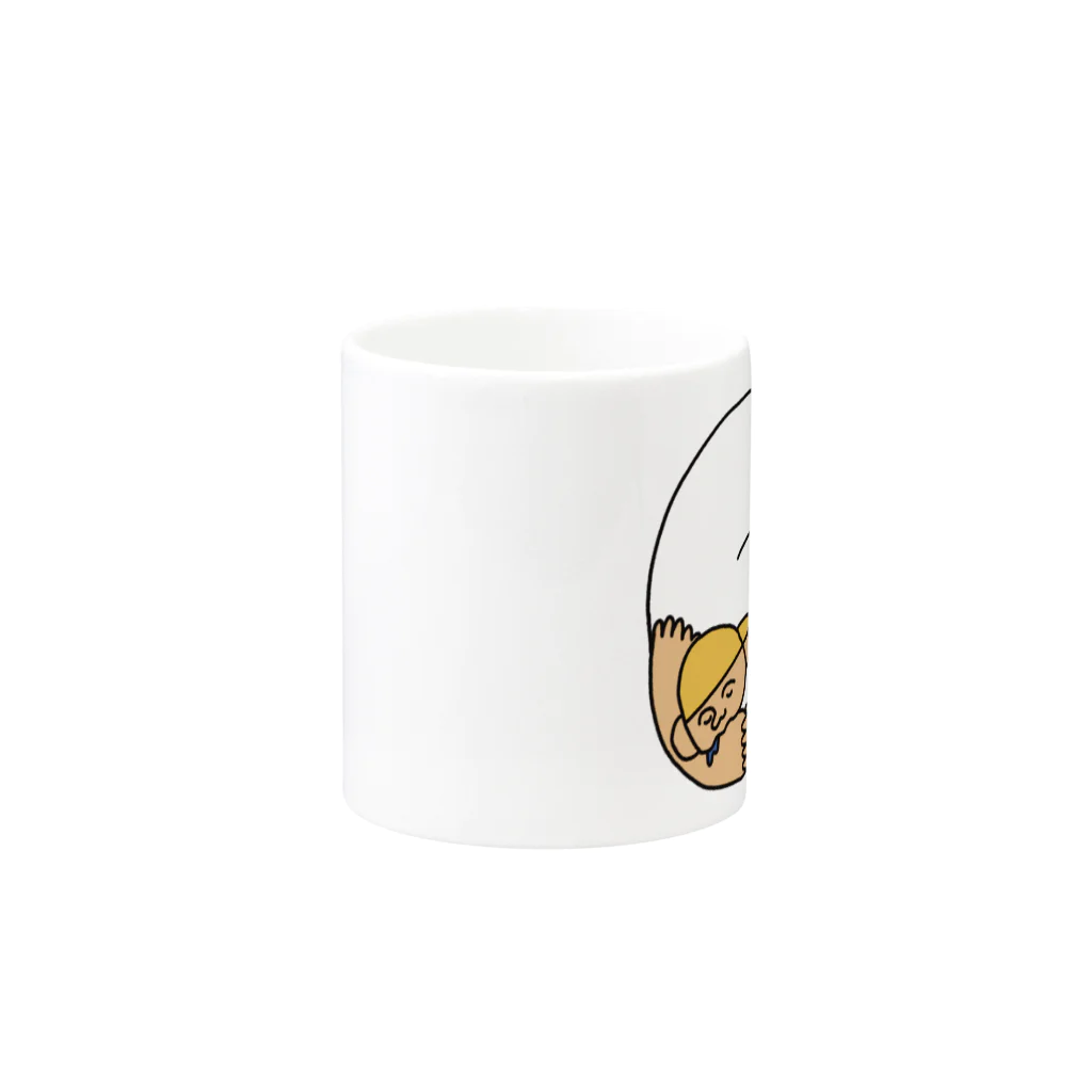 まんまるのぼくとねこ (ぼくver.) Mug :other side of the handle