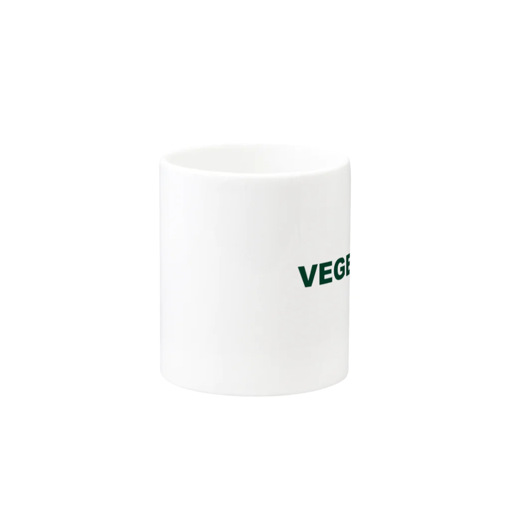 VEGE SHOPのVEGE SHOP 緑文字 Mug :other side of the handle