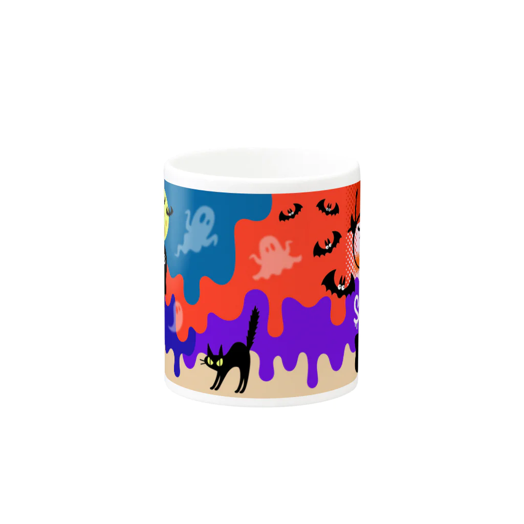 ヨーヨーの日常アソートのSPOOKY NIGHT Mug :other side of the handle